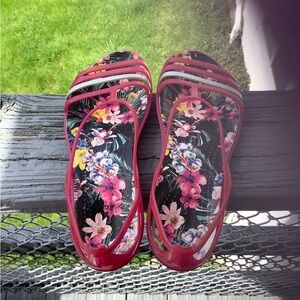 Crocs jelly Floral Women's Sandals - pink